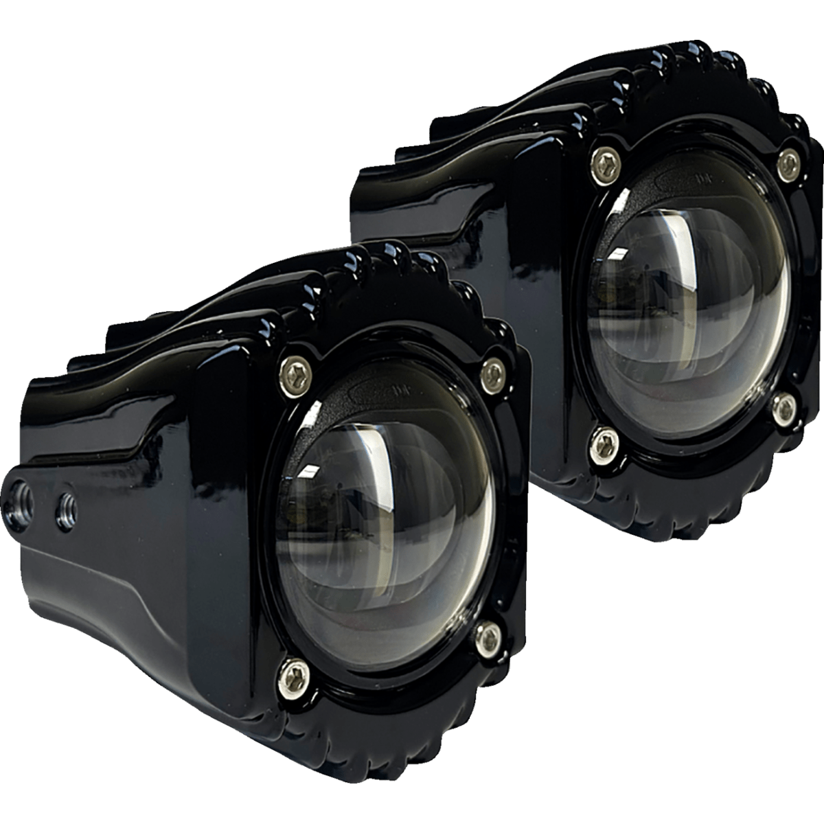 CUSTOM DYNAMICS - Shark Demon LED Fog Lights / '26 Street Glide, Road Glide - Clear - MetalCore Harley Supply