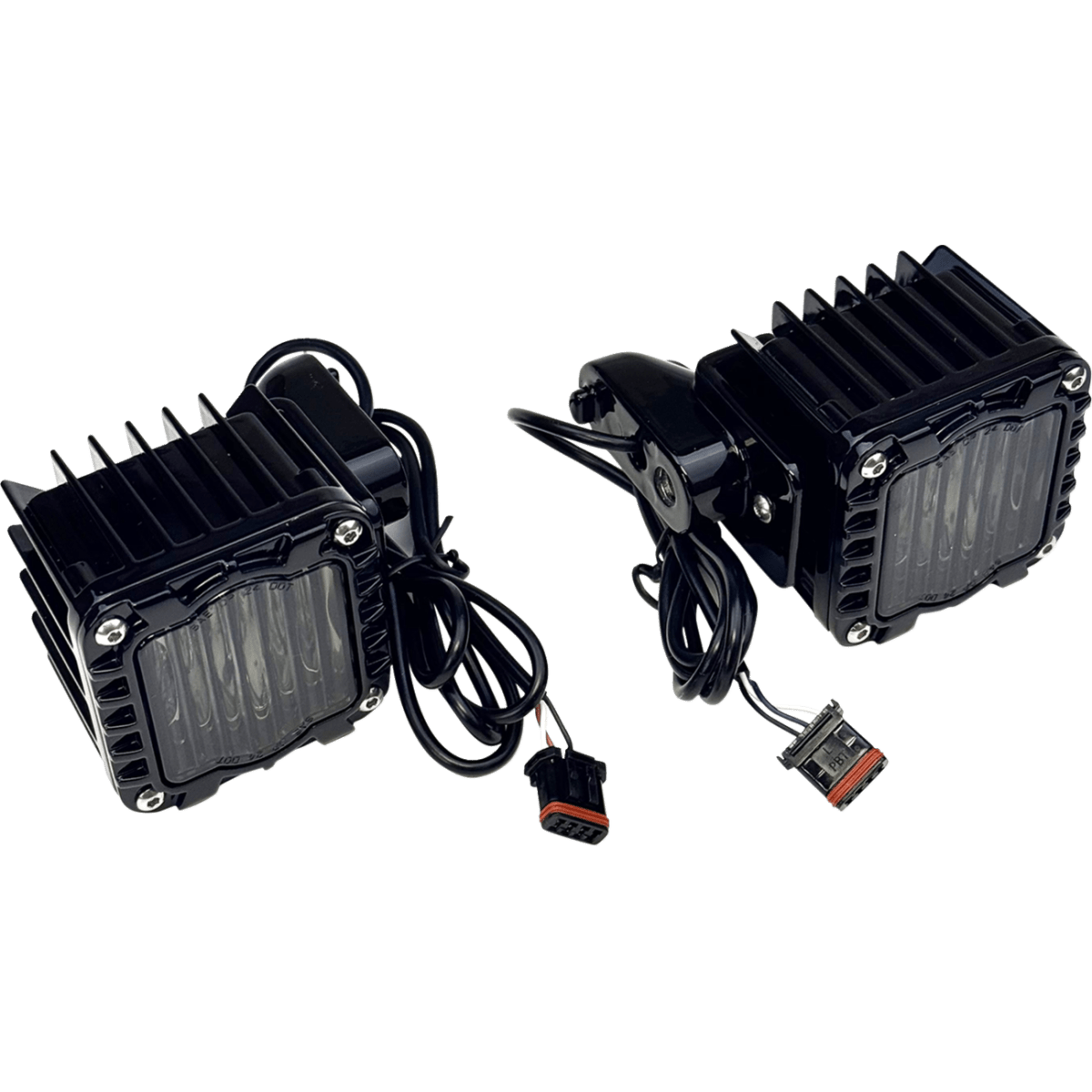 CUSTOM DYNAMICS - Shark Demon LED Turn Signals / '22-'25 Low Rider ST - Amber / White - MetalCore Harley Supply