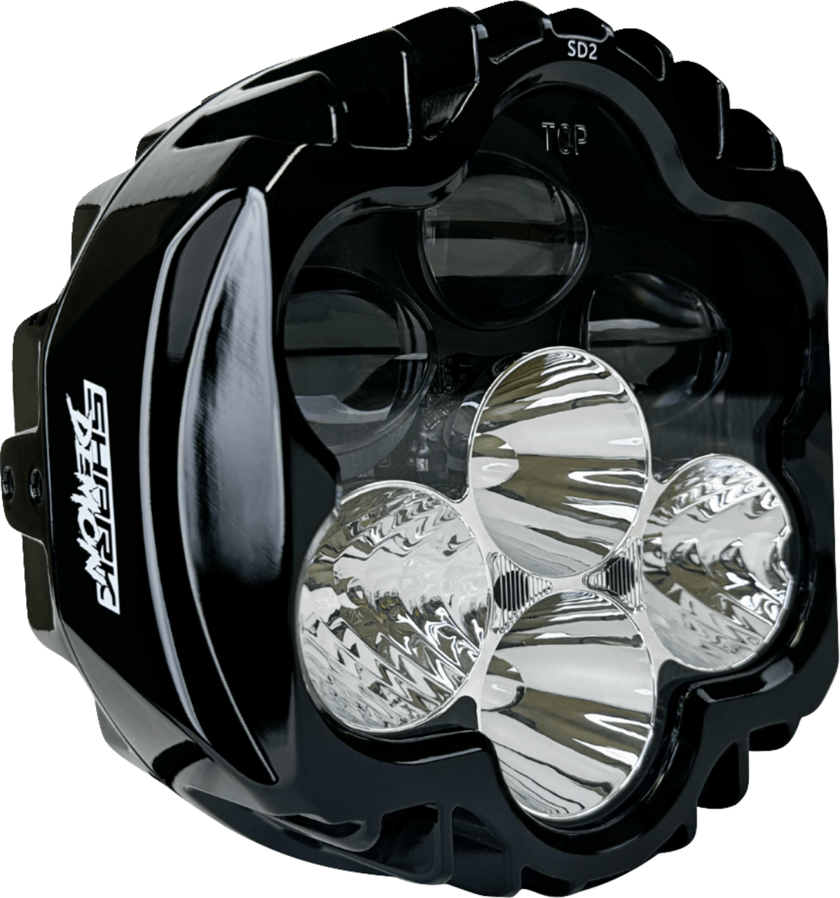 CUSTOM DYNAMICS-Shark Demon™ Universal LED Headlight-Headlight-MetalCore Harley Supply