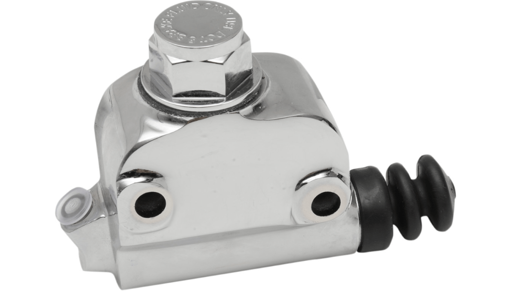 DRAG SPECIALTIES - Chrome Rear Brake Master Cylinder / '73 - 'E79 - Master Cylinders - MetalCore Harley Supply