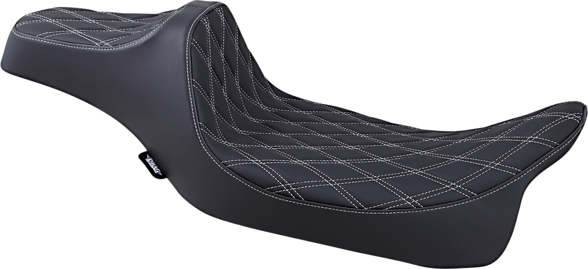 DRAG SPECIALTIES-Extended Reach Predator III Seat (2) - MetalCore Harley Supply