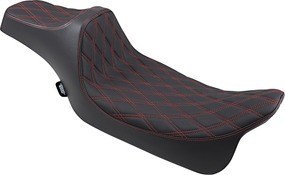 DRAG SPECIALTIES-Extended Reach Predator III Seat (2) - MetalCore Harley Supply
