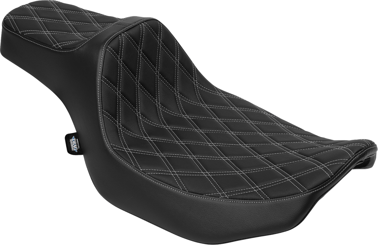 DRAG SPECIALTIES-Extended Reach Predator III Seat (4) - MetalCore Harley Supply
