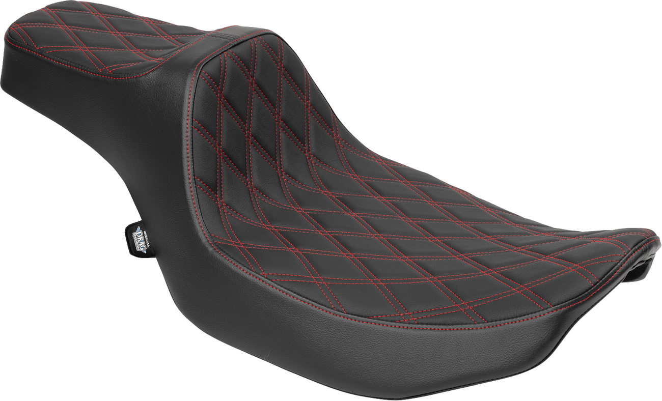 DRAG SPECIALTIES-Extended Reach Predator III Seat (4) - MetalCore Harley Supply