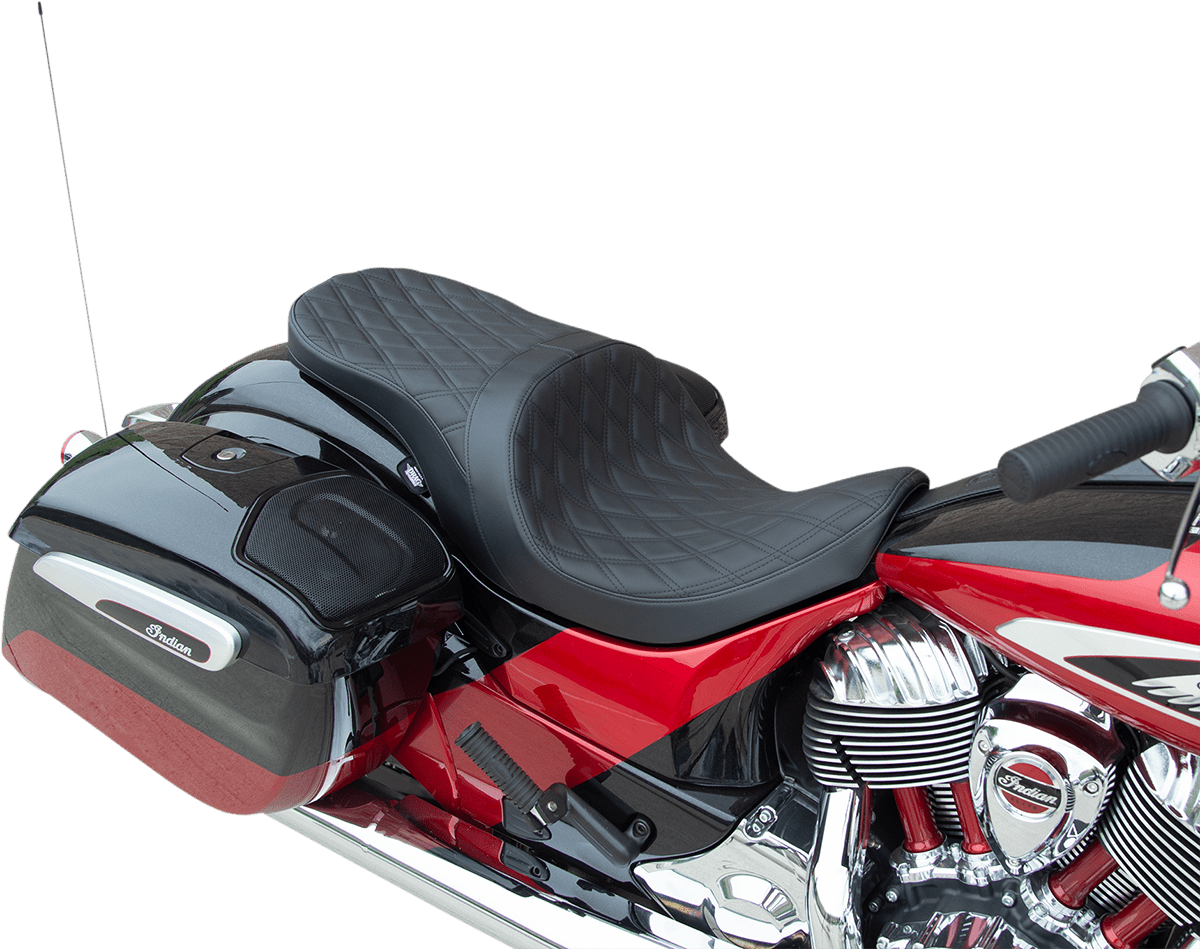 DRAG SPECIALTIES-Forward Positioned Low Profile Touring Seat - MetalCore Harley Supply