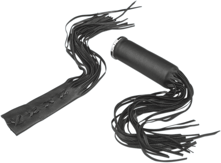 DRAG SPECIALTIES-Fringed Leather Grip Covers - MetalCore Harley Supply