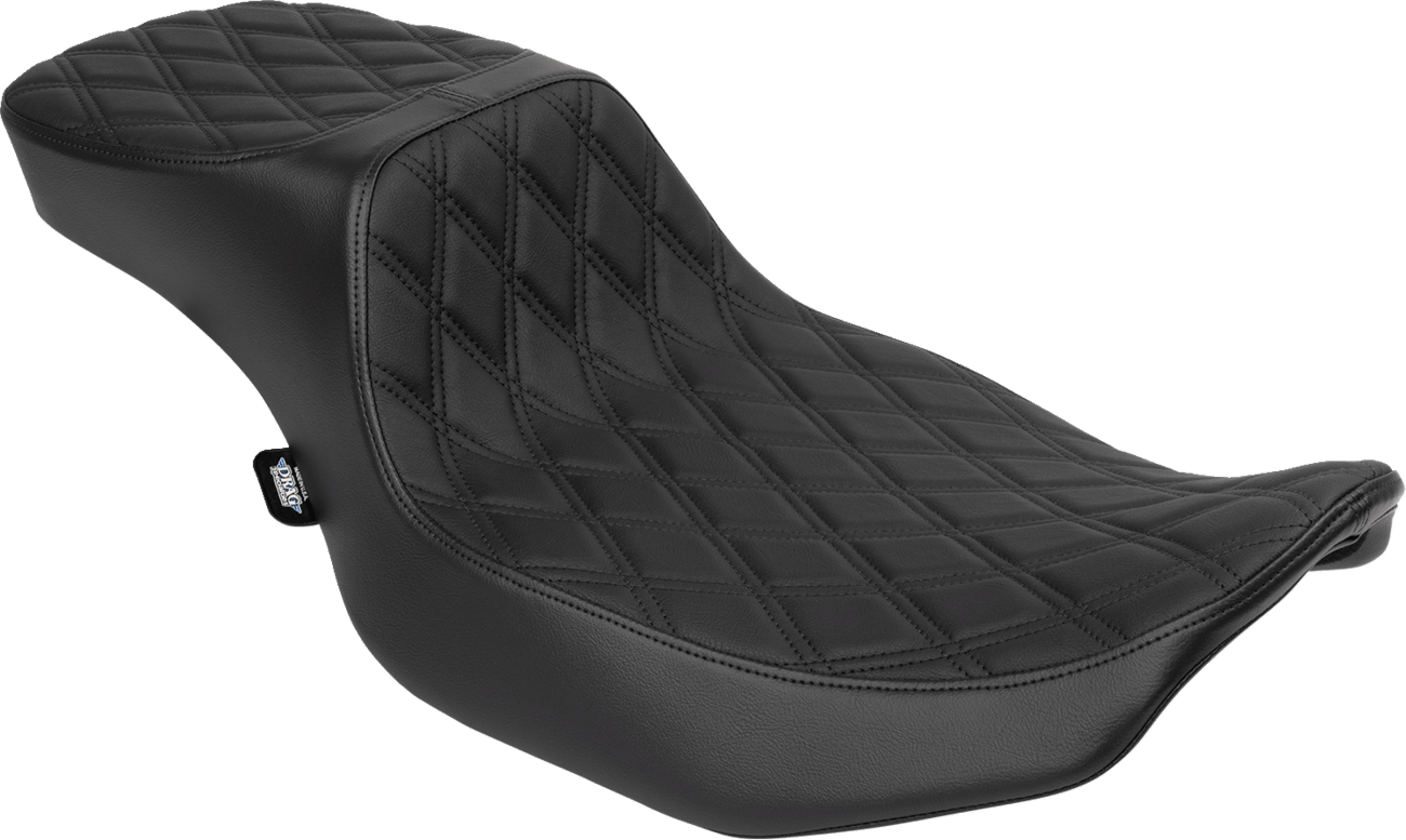 DRAG SPECIALTIES-Performance Predator 2-Up Seat with Extended Reach - MetalCore Harley Supply