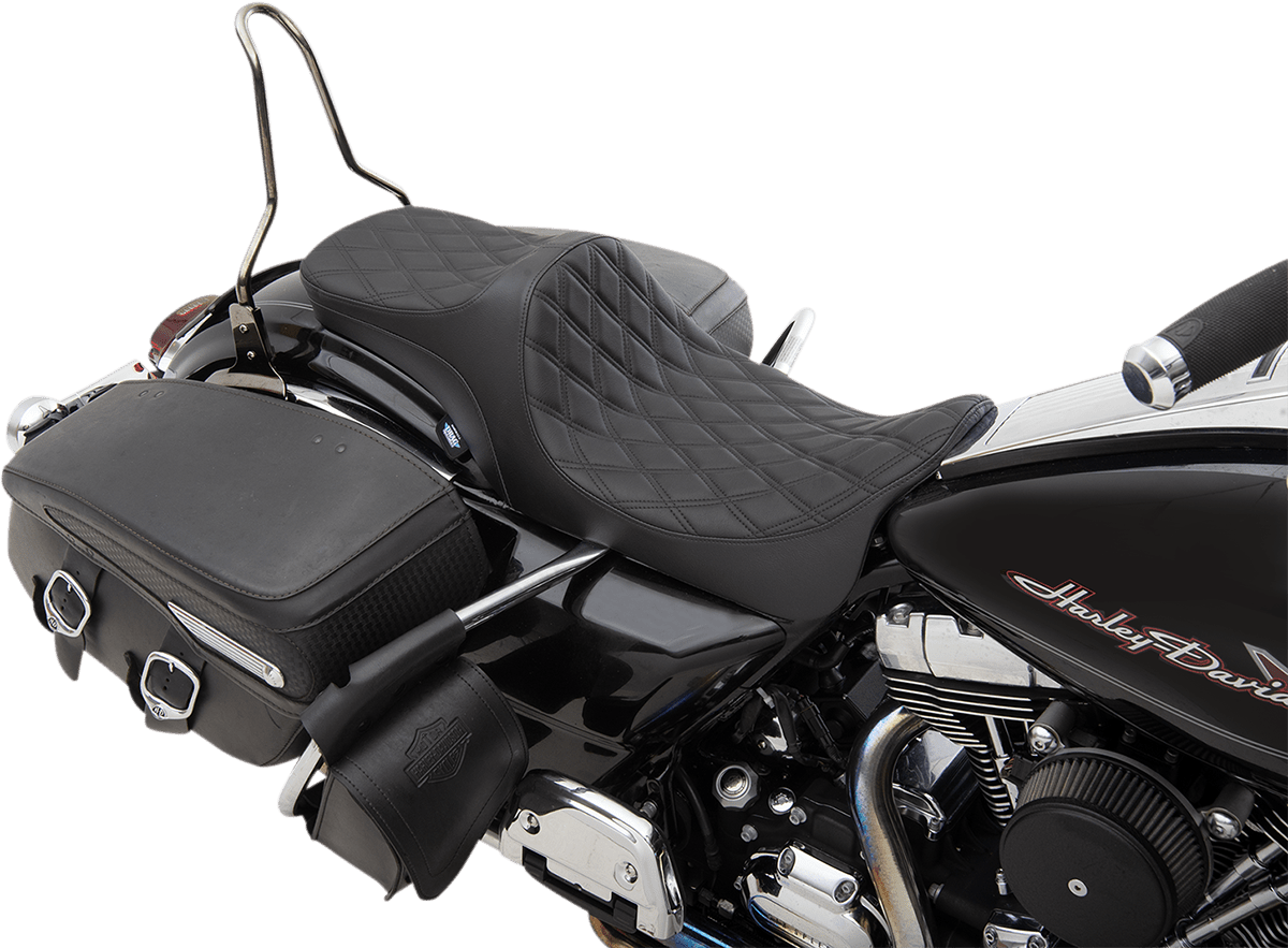 DRAG SPECIALTIES-Predator III 2-Up Seat - MetalCore Harley Supply