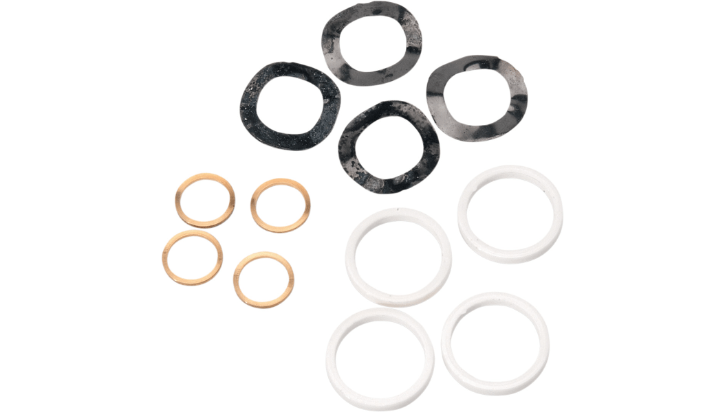 DRAG SPECIALTIES - Rocker Shaft Adjuster Kit / '66 - '84 Big Twin - Rocker Shaft Shims - MetalCore Harley Supply