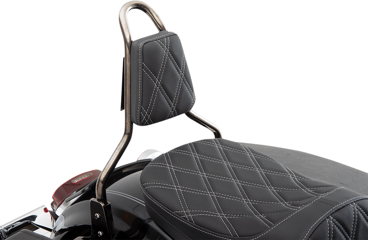 DRAG SPECIALTIES-Tapered Backrest Pad for Round Sissy Bars - MetalCore Harley Supply