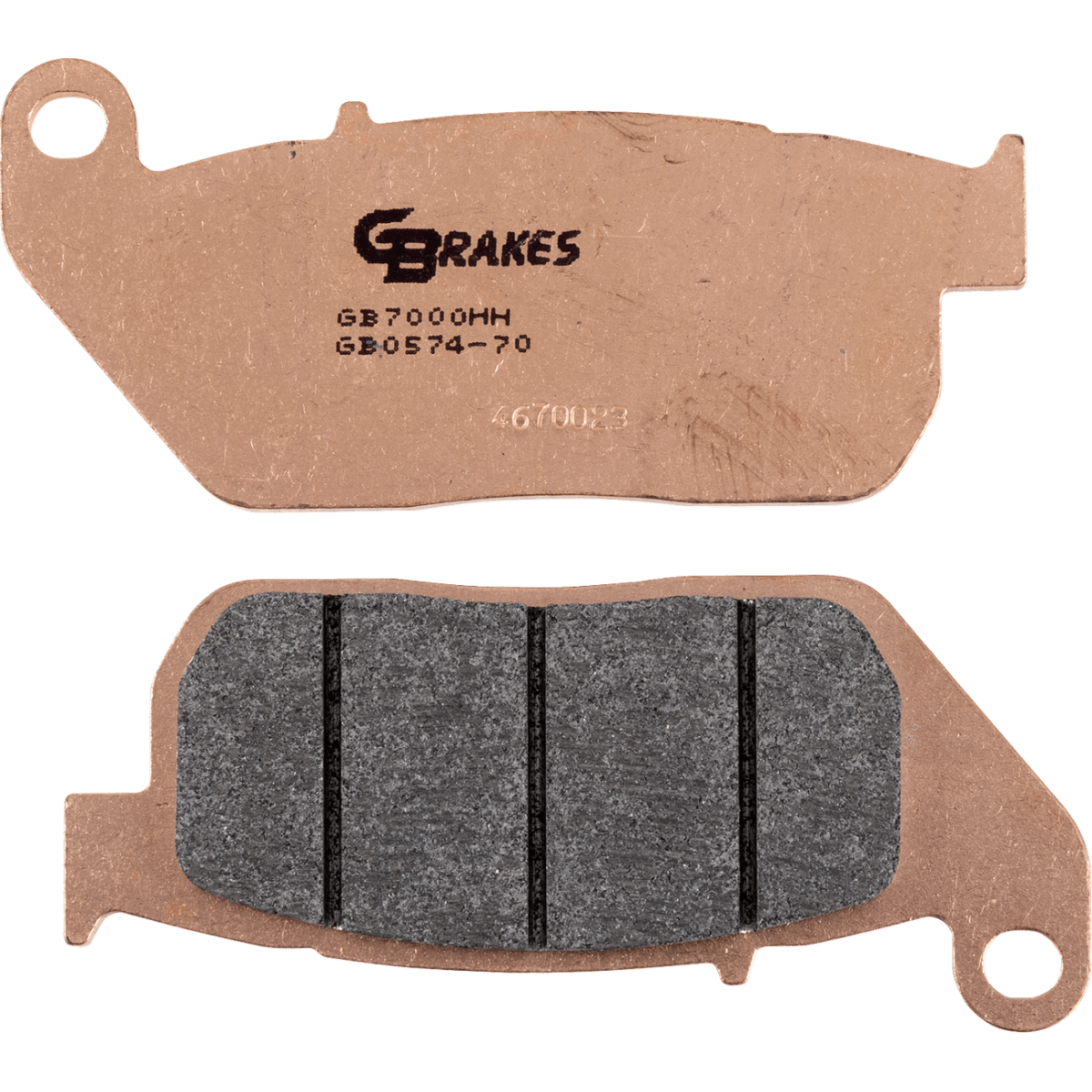 GBRAKES HH Sintered Brake Pads - Front, '04-'13 XL - MetalCore Harley Supply