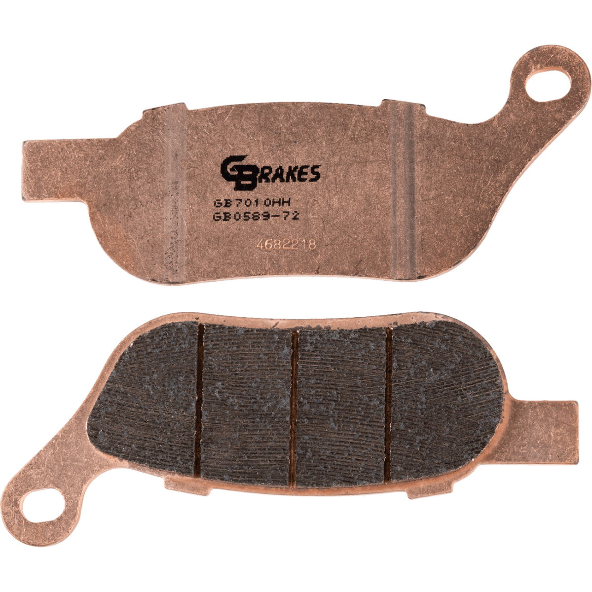 GBRAKES HH Sintered Brake Pads - Rear, '08-'17 FLS/FXS/FXSTB/FXST/FLSTC/FLSTF/FLSTN/FXCW/C an - MetalCore