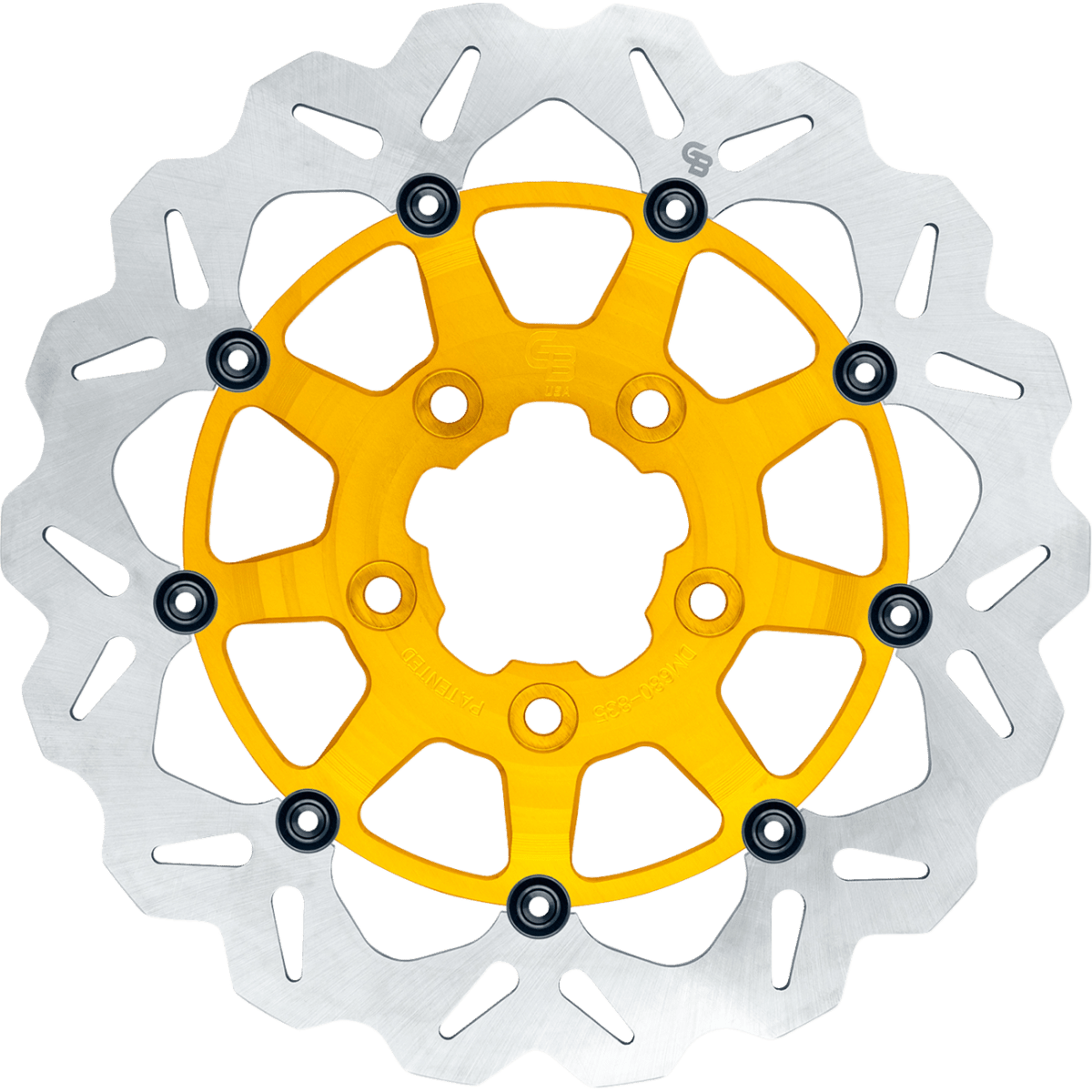 GBRAKES Oversize Wave Front Brake Rotor 13in - Gold Standard - MetalCore Harley Supply