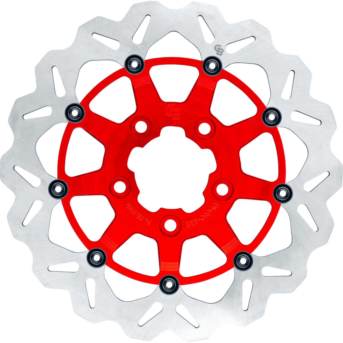 GBRAKES Oversize Wave Front Brake Rotor 13in - Red Standard - MetalCore Harley Supply