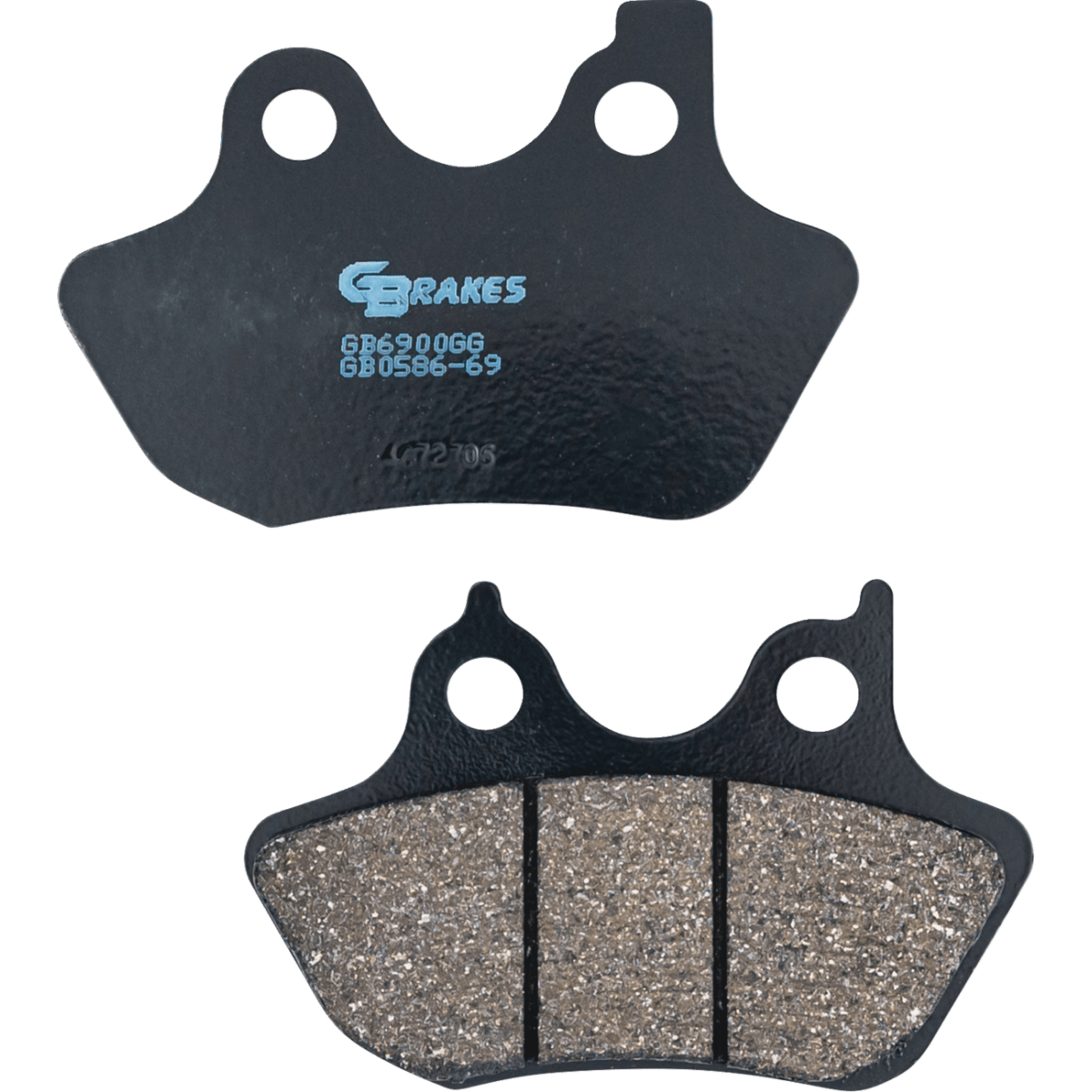 GBRAKES Semi-Metallic Brake Pads '00-'07 - Front and rear, '00-'07 Big Twin - MetalCore Harley Supply