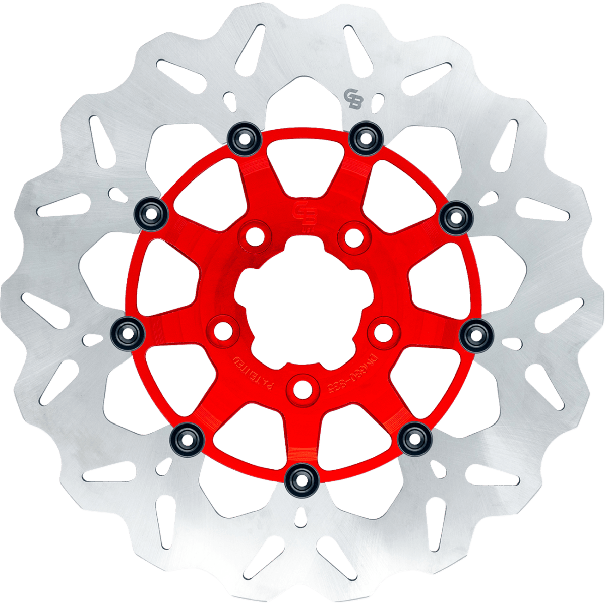 GBRAKES Stainless Front Brake Rotor '08-'25 - Red - MetalCore Harley Supply