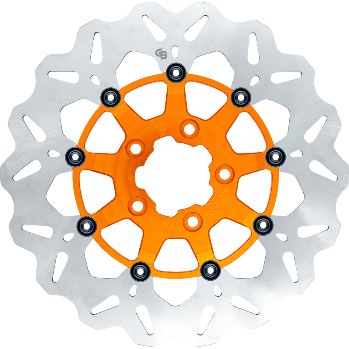 GBRAKES Stainless Front Brake Rotor '08-'25 - Orange - MetalCore Harley Supply