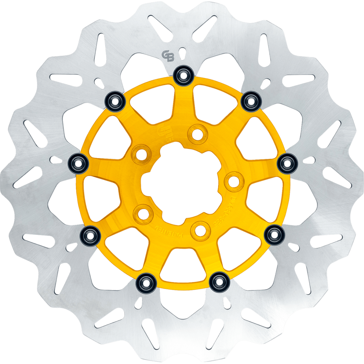 GBRAKES Stainless Rear Brake Rotor '09-'16 - Gold - MetalCore Harley Supply