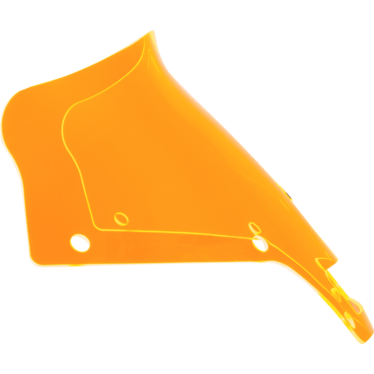 KLOCK WERKS - Ice Kolor Flare Windshields - 6" Orange Ice - Windshields - MetalCore Harley Supply