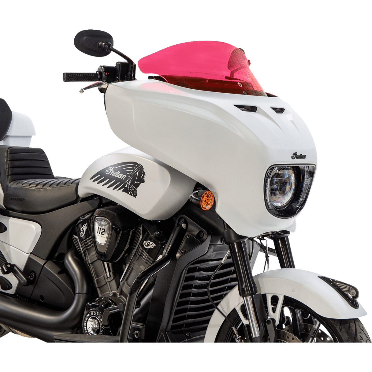 KLOCK WERKS - Ice Flare Windshield - Pink Ice - View 3 - MetalCore Harley Supply