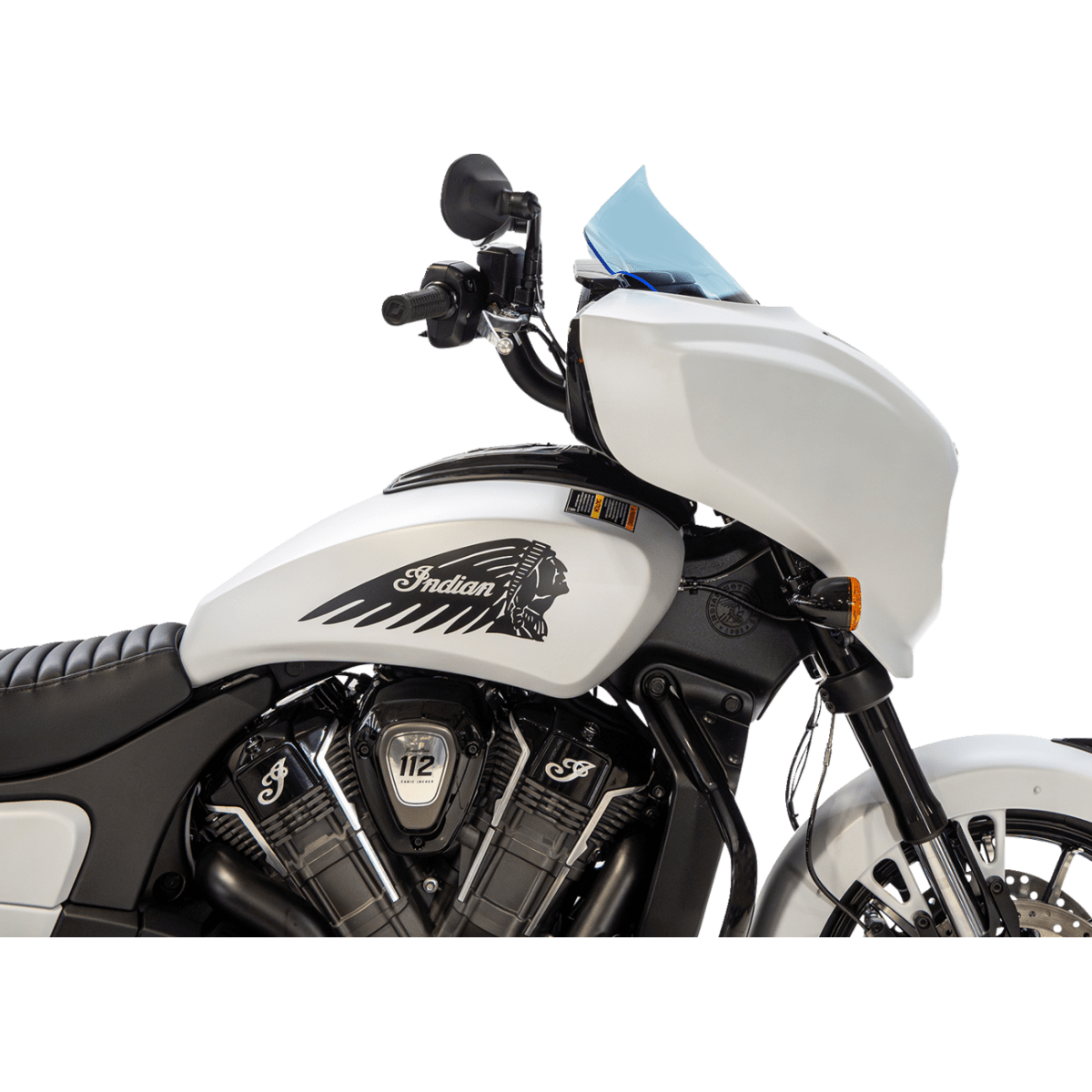KLOCK WERKS - Ice Flare Windshield - Blue Ice - View 20 - MetalCore Harley Supply