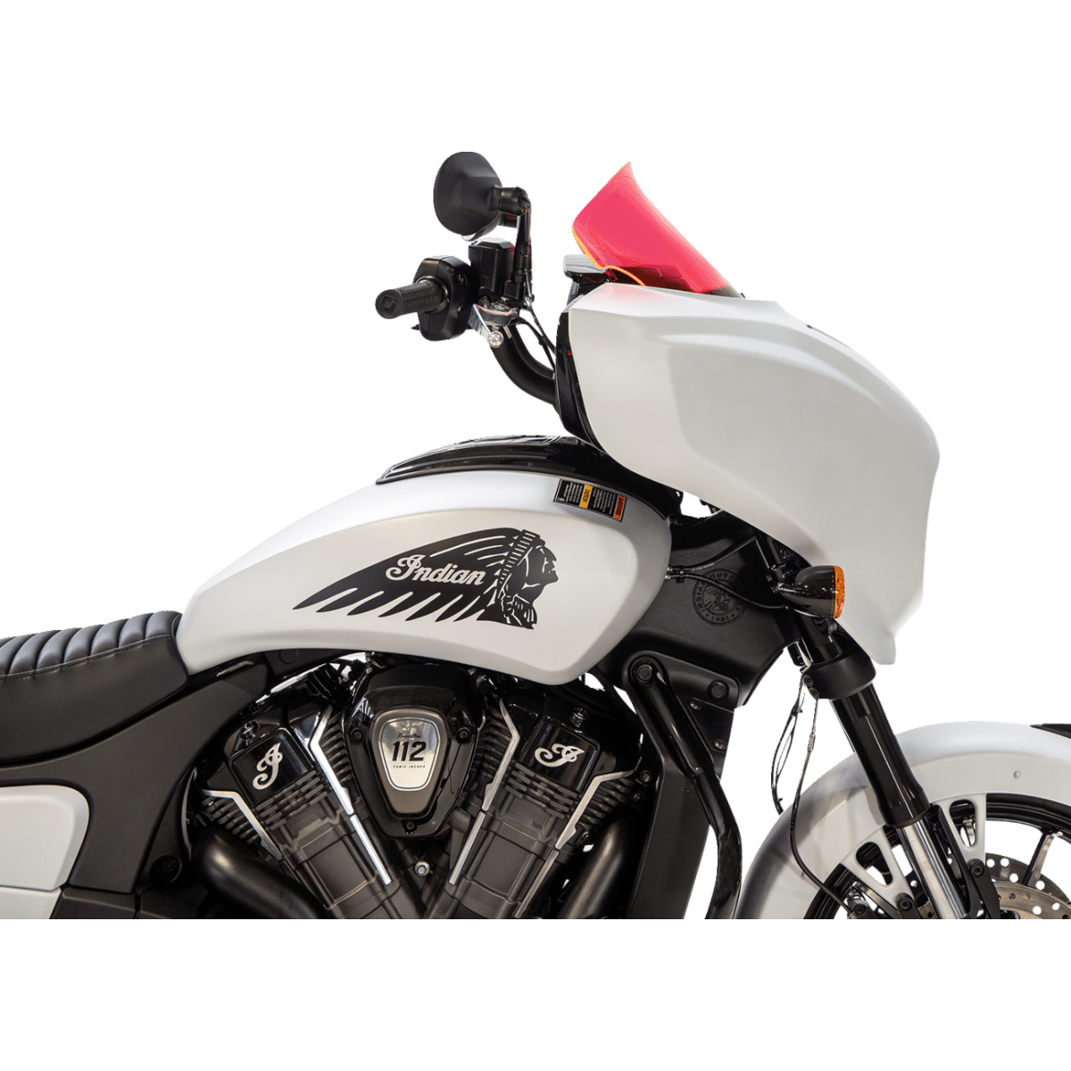 KLOCK WERKS - Ice Flare Windshield - Pink Ice - View 4 - MetalCore Harley Supply