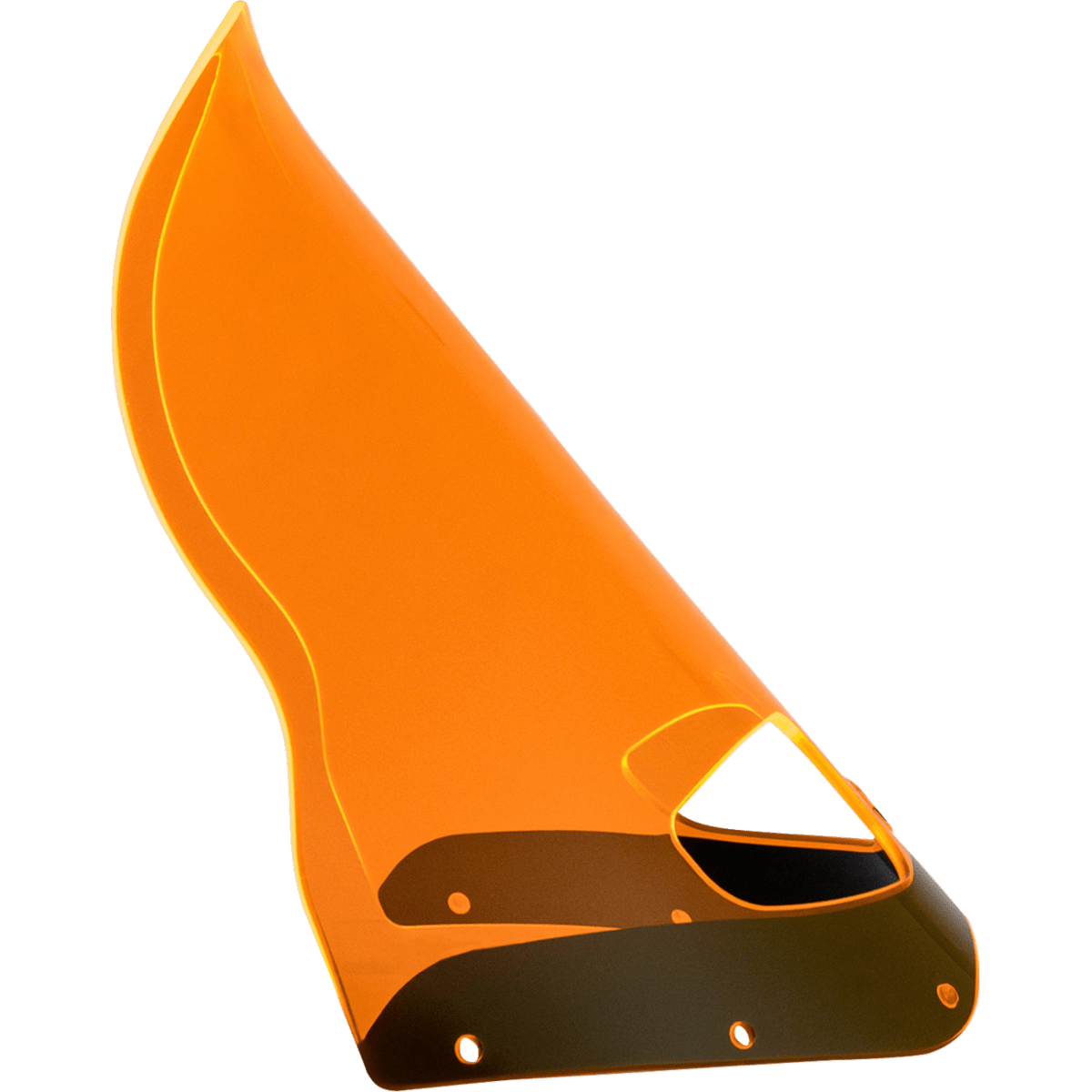 KLOCK WERKS - Ice Flare Windshield - Orange Ice - Memphis Shades Road Warrior Fairing - MetalCore Harley Supply