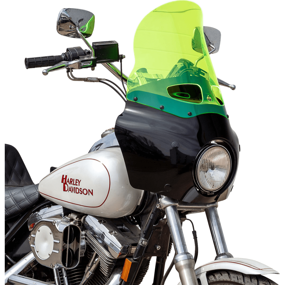 KLOCK WERKS - Ice Flare Windshield - Green Ice - Memphis Shades Road Warrior Fairing - MetalCore Harley Supply - View 3