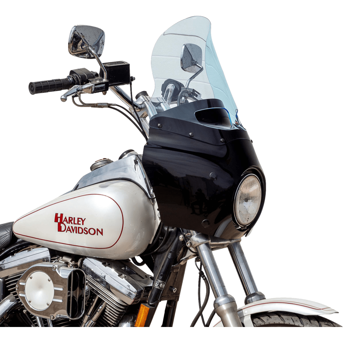 KLOCK WERKS - Ice Flare Windshield - Blue Ice - Memphis Shades Road Warrior Fairing - MetalCore Harley Supply - View 3
