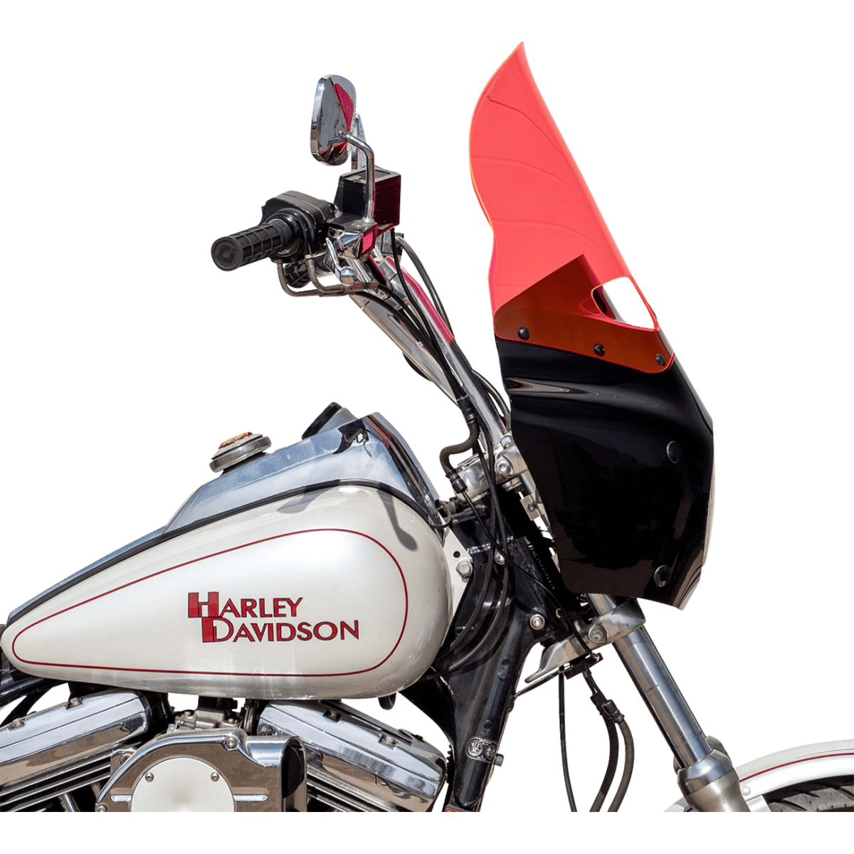 KLOCK WERKS - Ice Flare Windshield - Pink Ice - Memphis Shades Road Warrior Fairing - MetalCore Harley Supply - View 4