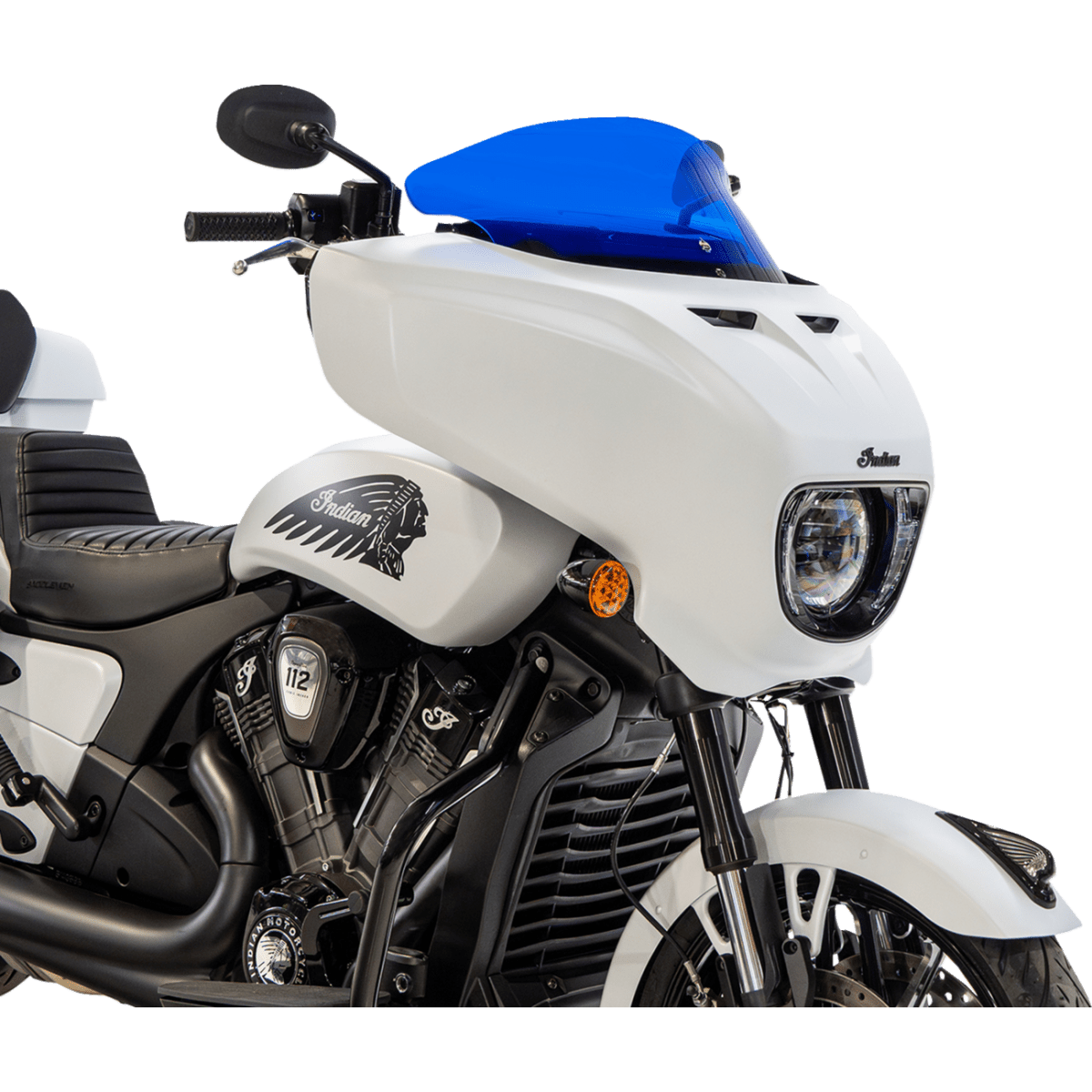 KLOCK WERKS - Kolor Flare Windshield - Blue - View 20 - MetalCore Harley Supply