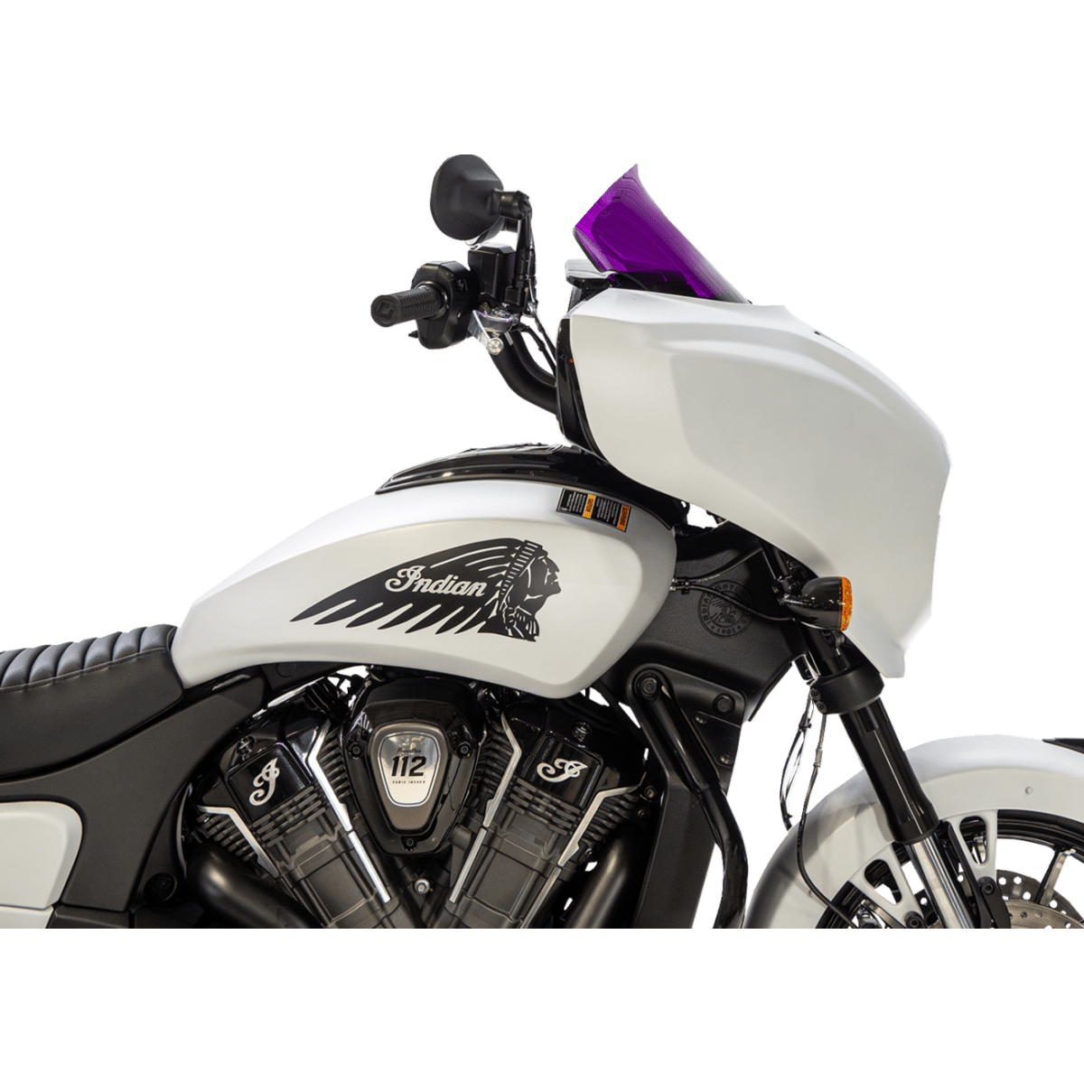 KLOCK WERKS - Kolor Flare Windshield - Purple - View 24 - MetalCore Harley Supply