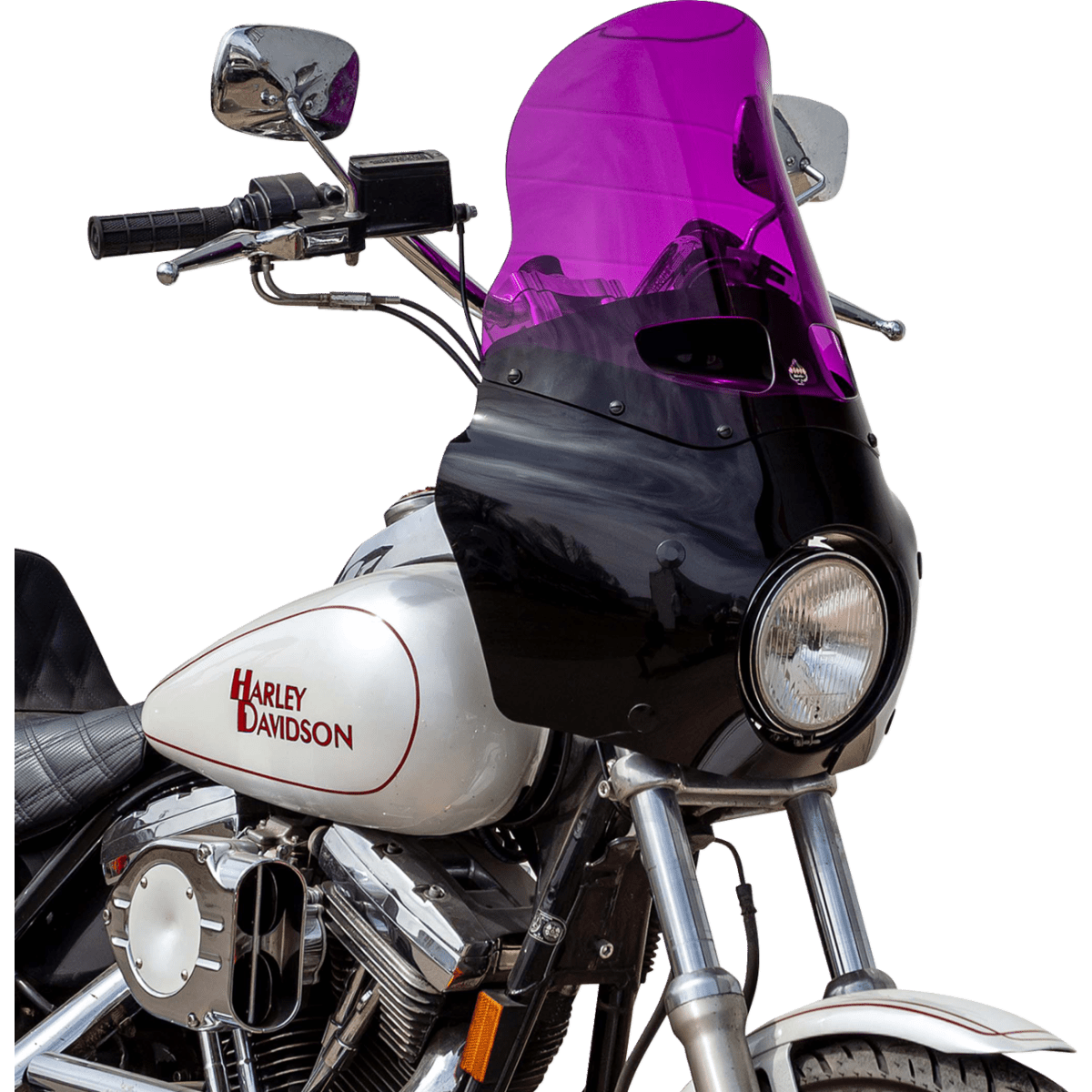 KLOCK WERKS - Kolor Flare Windshield - Purple - Memphis Shades Road Warrior Fairing - MetalCore Harley Supply - View 3