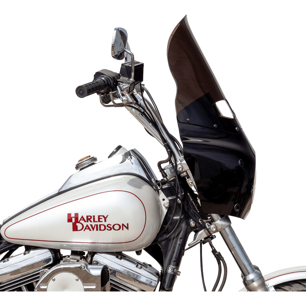 KLOCK WERKS - Kolor Flare Windshield - Bronze - Memphis Shades Road Warrior Fairing - MetalCore Harley Supply - View 4