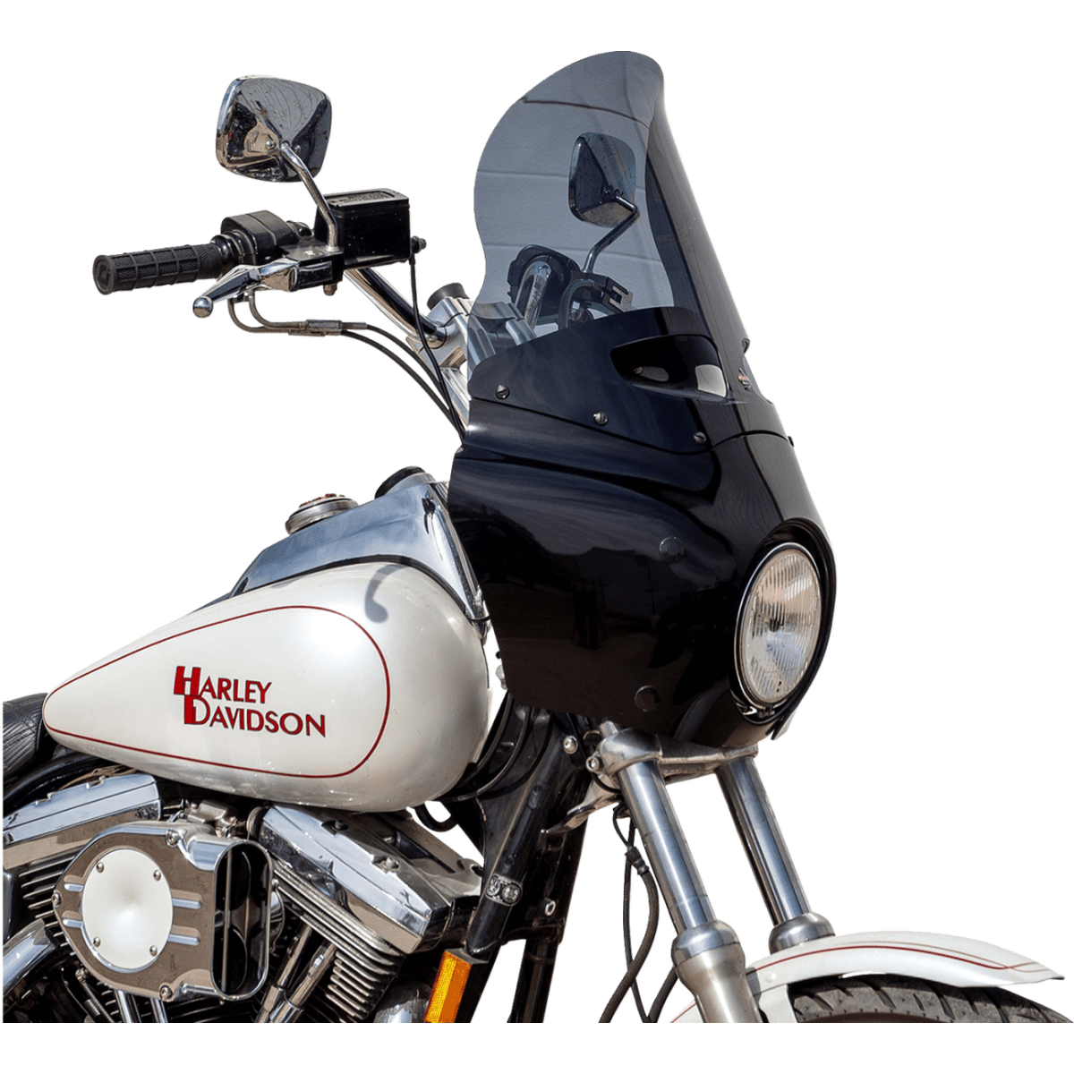KLOCK WERKS - Tint Flare Windshield - Dark Smoke - Memphis Shades Road Warrior Fairing - MetalCore Harley Supply - View 3