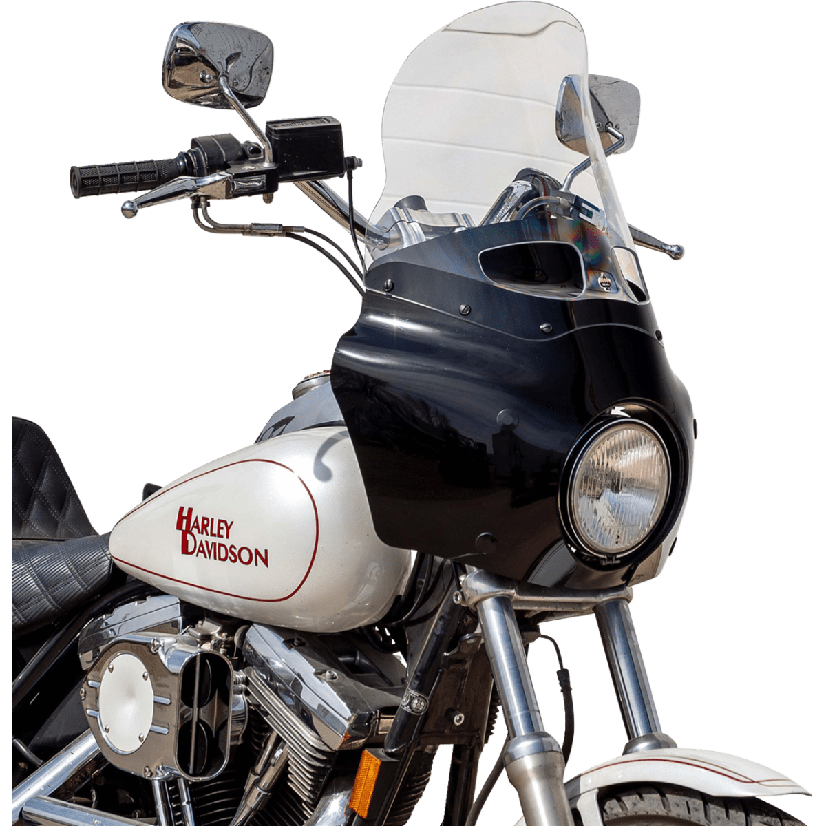 KLOCK WERKS - Tint Flare Windshield - Clear - Memphis Shades Road Warrior Fairing - MetalCore Harley Supply - View 3