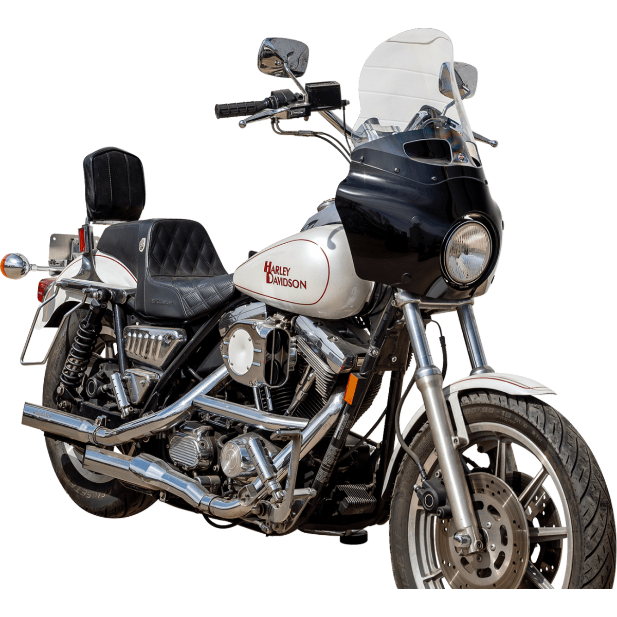 KLOCK WERKS - Tint Flare Windshield - Clear - Memphis Shades Road Warrior Fairing - MetalCore Harley Supply - View 5