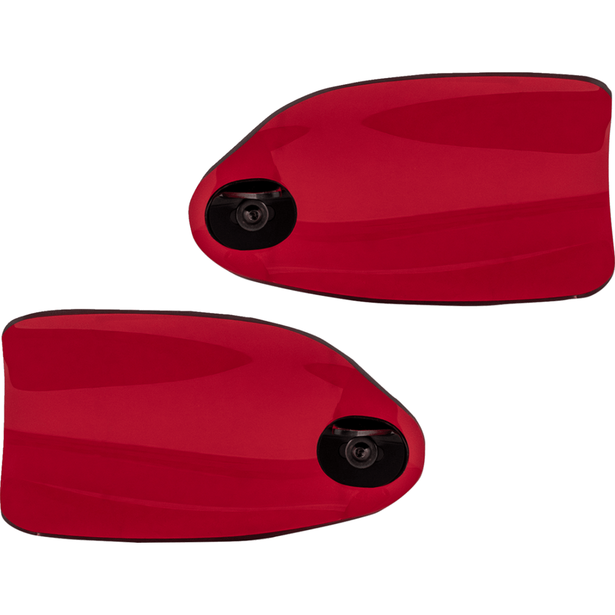 KLOCK WERKS - Kolor Flare Hand Guards - Red - view 3 - Hand Guards - MetalCore Harley Supply