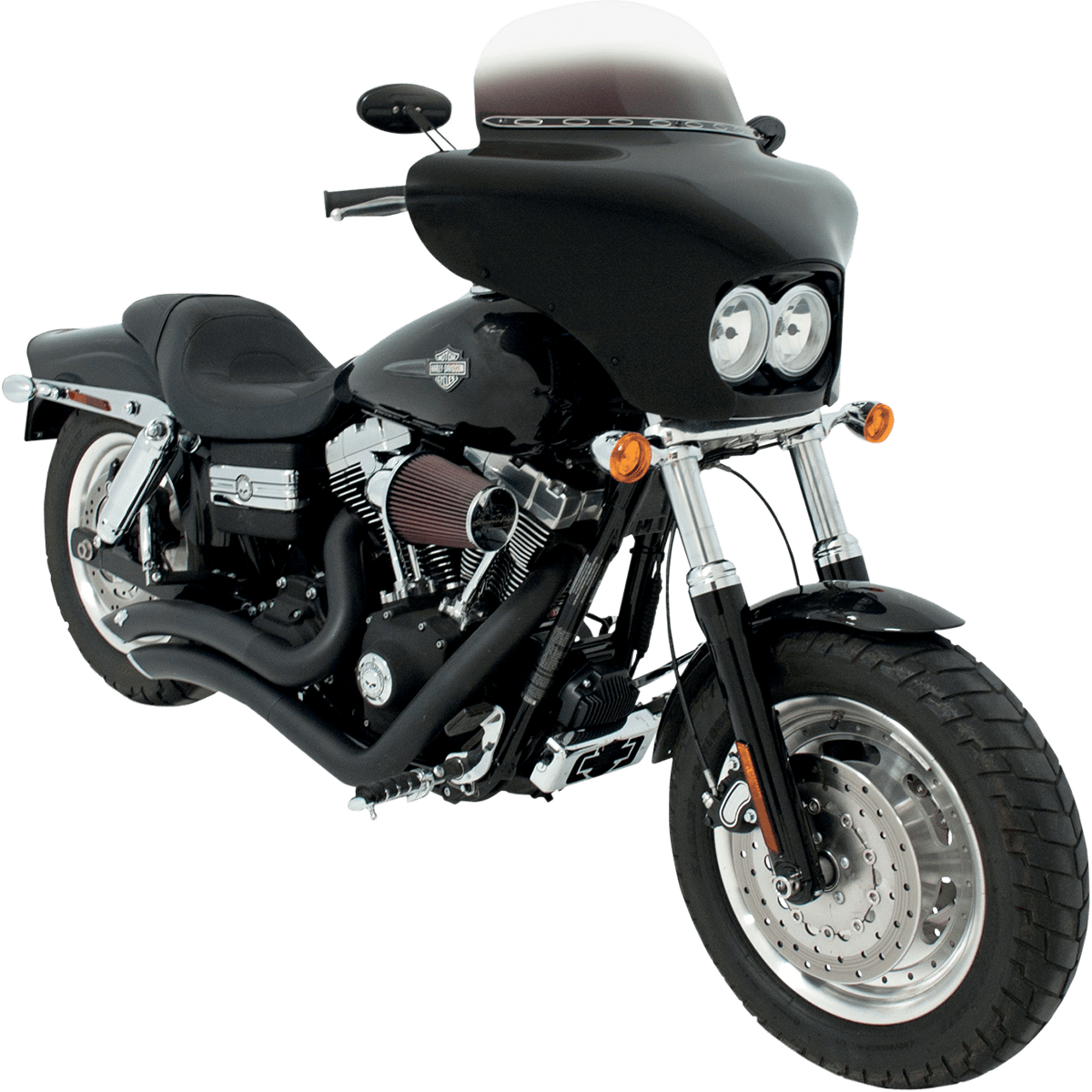 MEMPHIS SHADES - Batwing Fairing - '08-'17 FXDF Fat Bob View 4 - MetalCore Harley Supply