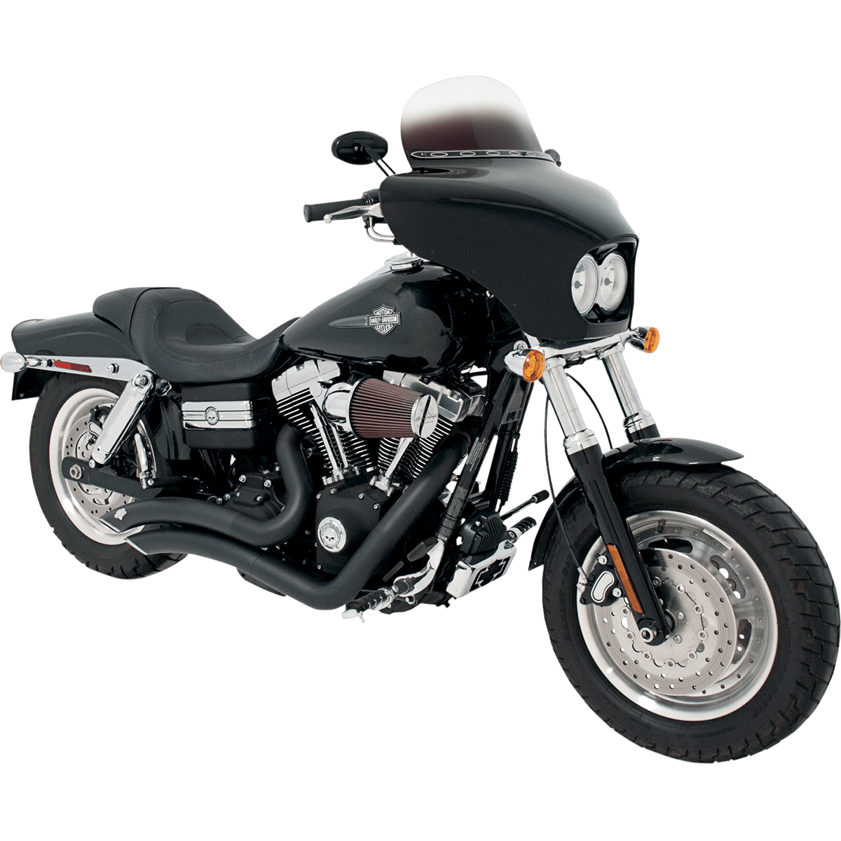 MEMPHIS SHADES - Batwing Fairing - '08-'17 FXDF Fat Bob View 2 - MetalCore Harley Supply