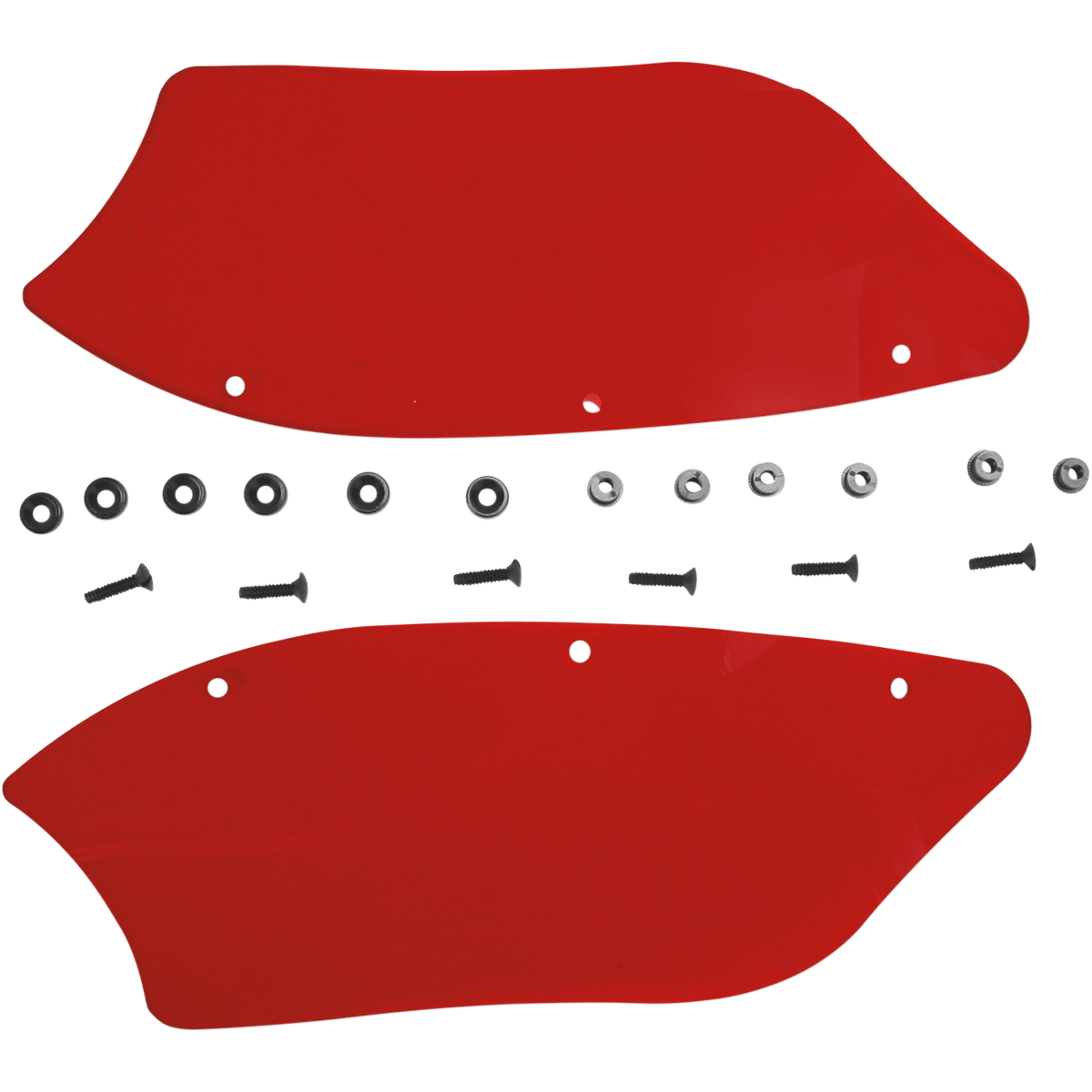 MEMPHIS SHADES - Batwing Wind Deflectors - Black View 3 - MetalCore Harley Supply
