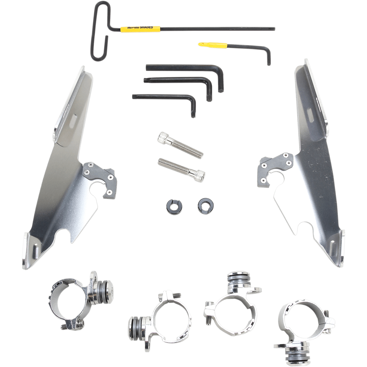 MEMPHIS SHADES - Batwing Trigger-Lock Mount Kit - '10-'15 XL1200X Polished - MetalCore Harley Supply
