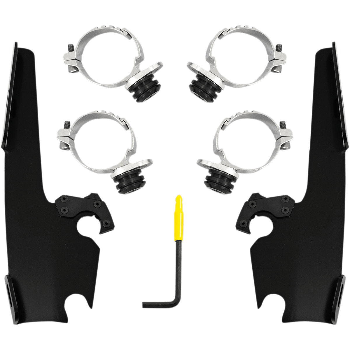 MEMPHIS SHADES - Batwing Trigger-Lock Mount Kit - '18-'23 FXBB/FXBBS and '18-'20 FXLR Black - MetalCore Harley Supply
