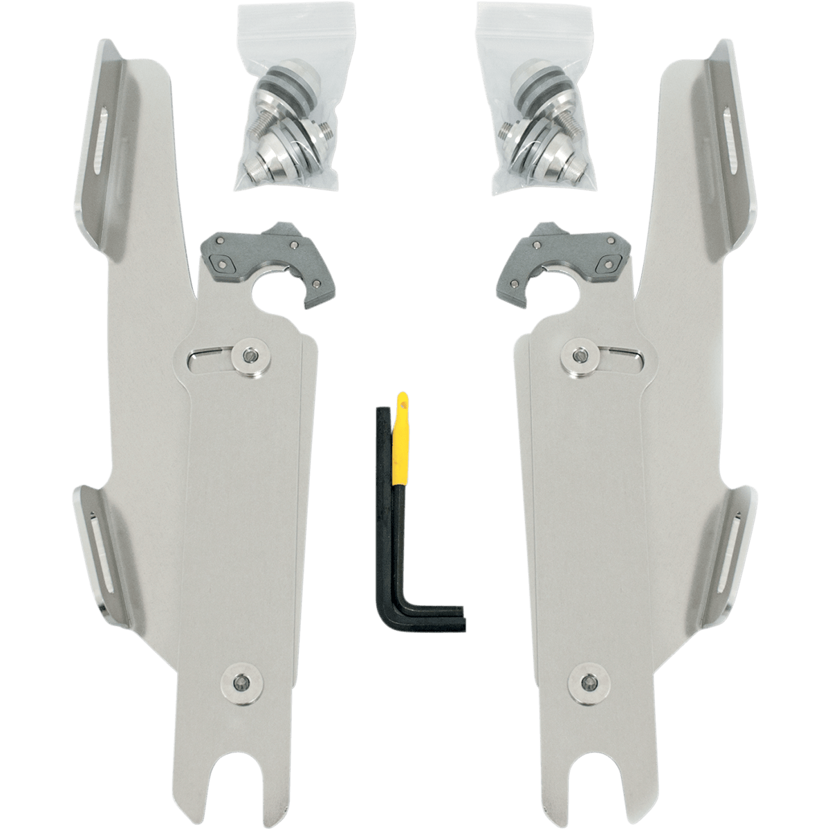 MEMPHIS SHADES - Batwing Trigger-Lock Mount Kit - '18-'23 FXBB/FXBBS and '18-'20 FXLR Black View 2 - MetalCore Harley Supply