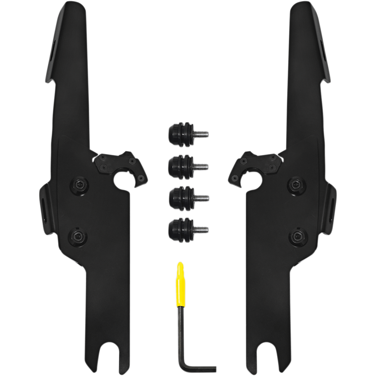 MEMPHIS SHADES - Batwing Trigger-Lock Mount Kit - '18-'23 FLHRXS and '04-'07 FLHRS/FLHRSI Black - MetalCore Harley Supply