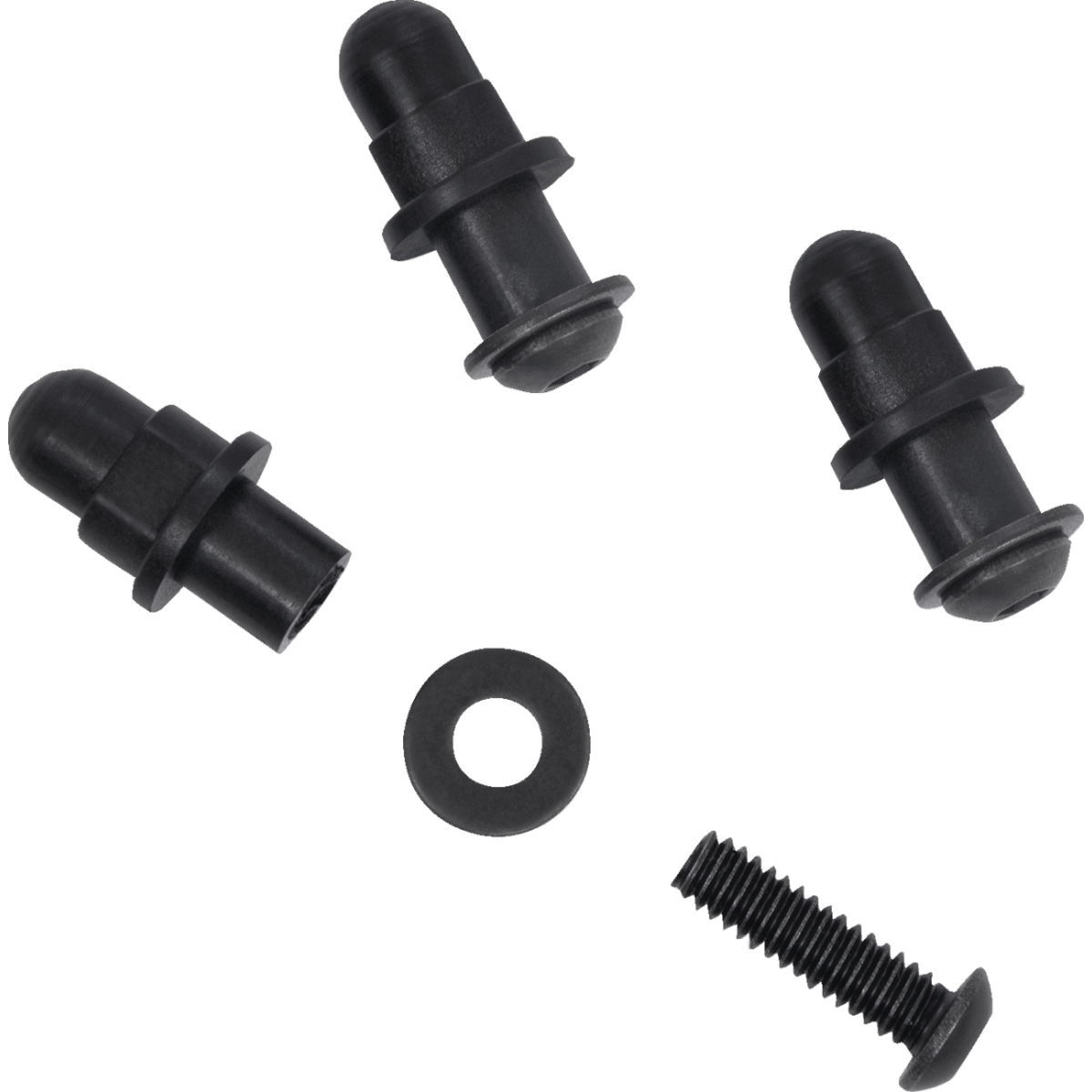 MEMPHIS SHADES - Batwing Screw Set - Black - MetalCore Harley Supply