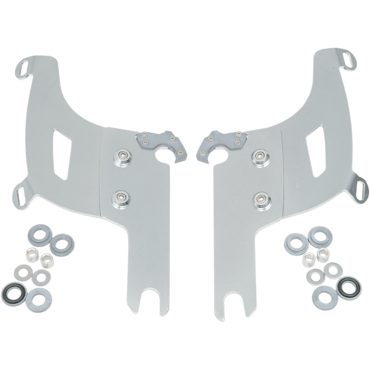MEMPHIS SHADES - Bullet Trigger-Lock Mount Kit - '94-'22 FLHR/FLHRI/FLHRCI/FLHRS Polished - MetalCore Harley Supply