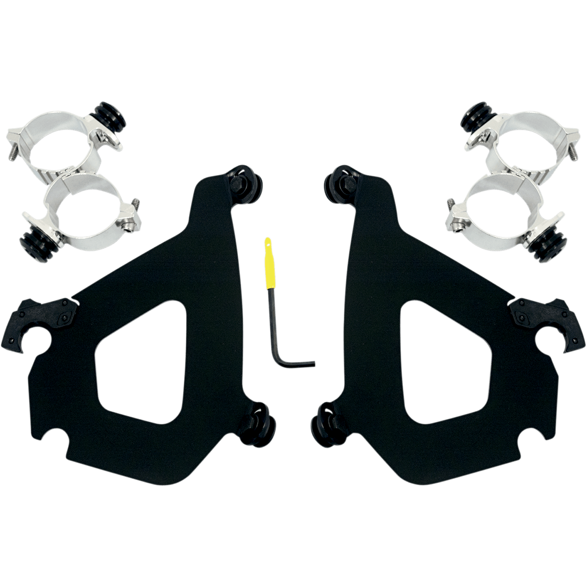 MEMPHIS SHADES - Bullet Trigger-Lock Mount Kit - '18-'23 FLHRXS and '04-'07 FLHRS/FLHRI Polished View 2