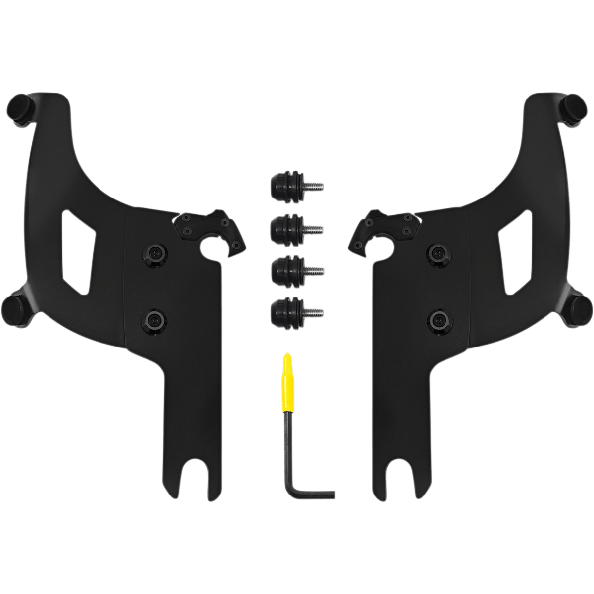 MEMPHIS SHADES - Bullet Trigger-Lock Mount Kit - '18-'23 FLHRXS and '04-'07 FLHRS/FLHRI Black - MetalCore Harley Supply