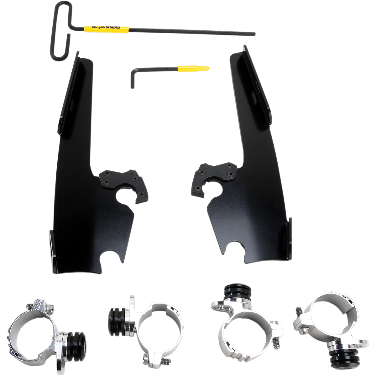 MEMPHIS SHADES - Fats and Slim Trigger-Lock Mount Kit - 11-21 XL1200C - Black - MetalCore Harley Supply